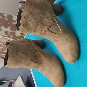 Tan ankle boots